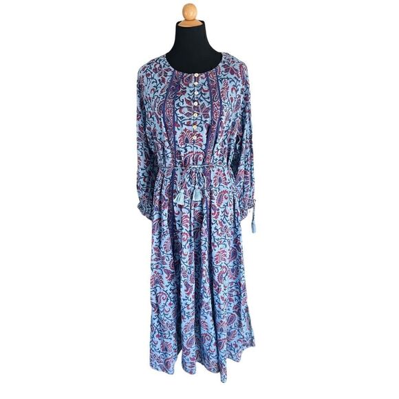 Cleobella Faith Caftan Midi Dress Size Large MSRP: $268 - Picture 15 of 15